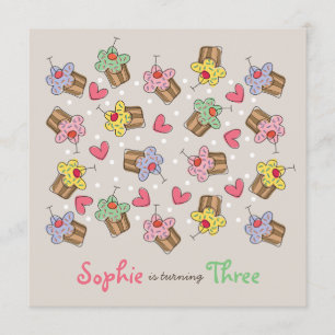 Invitation de la fête d'anniversaire de la Fille d