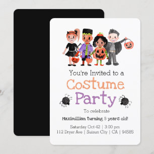 Invitation de la fête d'anniversaire de l'Hallowee
