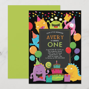 Invitation de la fête d'anniversaire de Little Mon