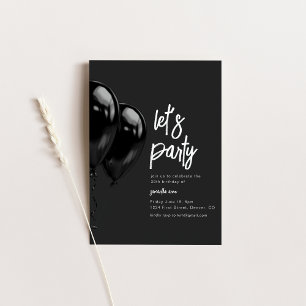 Invitation de la fête d'anniversaire du ballon noi