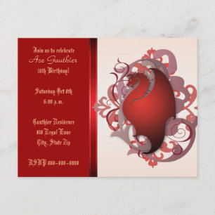 Invitation de la fête d'anniversaire du Imaginaire