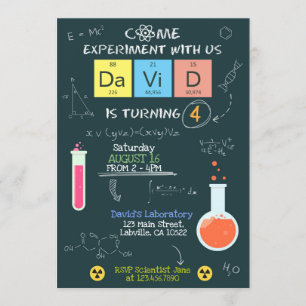Invitation de la fête d'anniversaire du Laboratoir