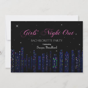 Invitation de la fête de bachelorette - Sortie de