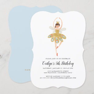 Invitation de la fête de ballet Fête d'anniversa