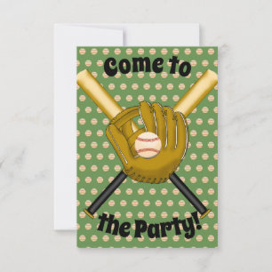 Invitation de la fête de baseball