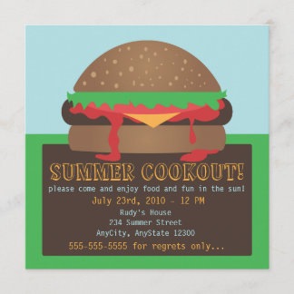 Invitation de la fête de cuisine d'été