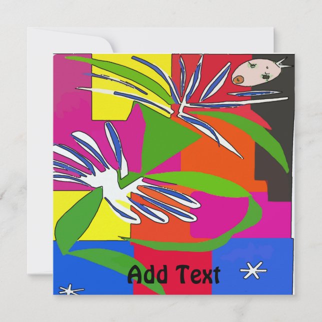 Invitation de la fête de danse, Fille (Devant)