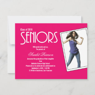 Invitation de la fête de fin d'études secondaires 