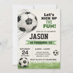 Invitation de la fête de football