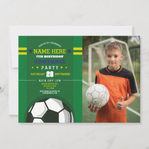 Invitation de la fête de football