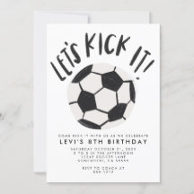 Invitation de la fête de football