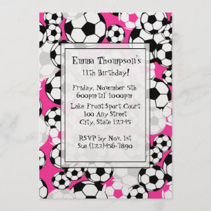 Invitation de la fête de football