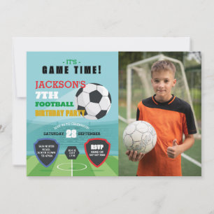Invitation de la fête de football