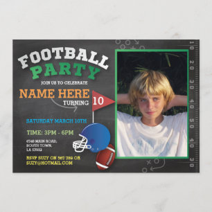 Invitation de la fête de football Photo Invitation