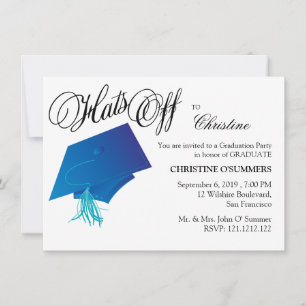 Invitation de la fête de graduation