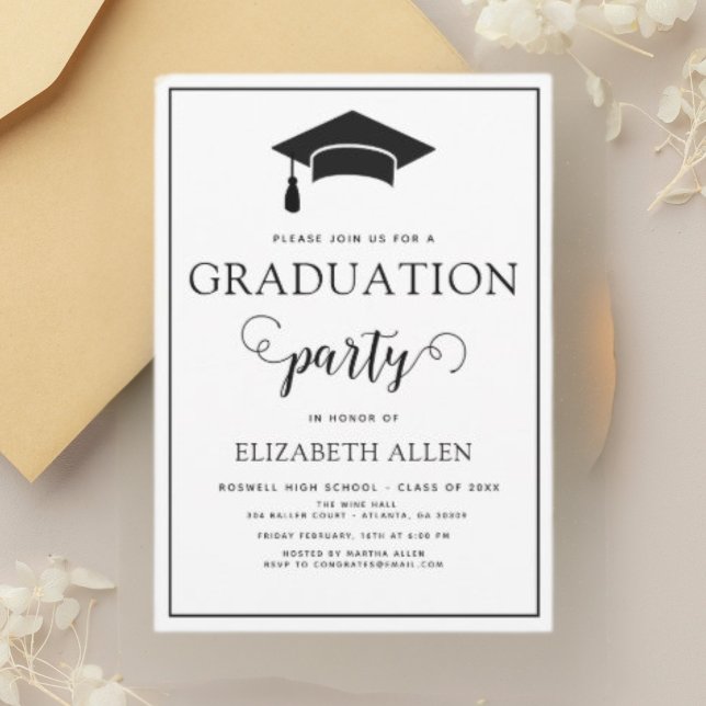 Invitation de la fête de graduation (Créateur téléchargé)