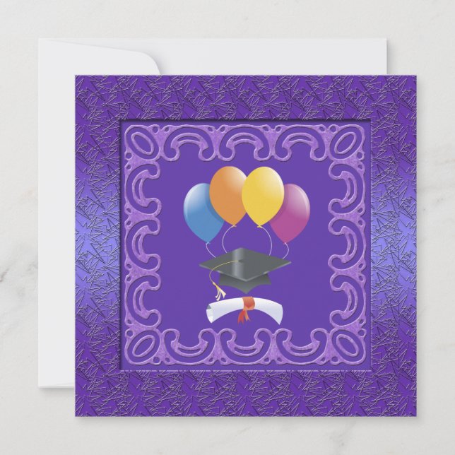 Invitation de la fête de graduation (Devant)