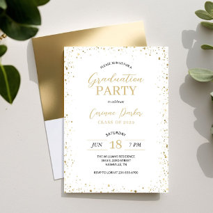 Invitation de la fête de graduation de Glitz moder