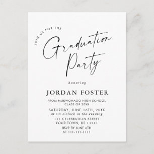 Invitation de la fête de graduation de la photo mo