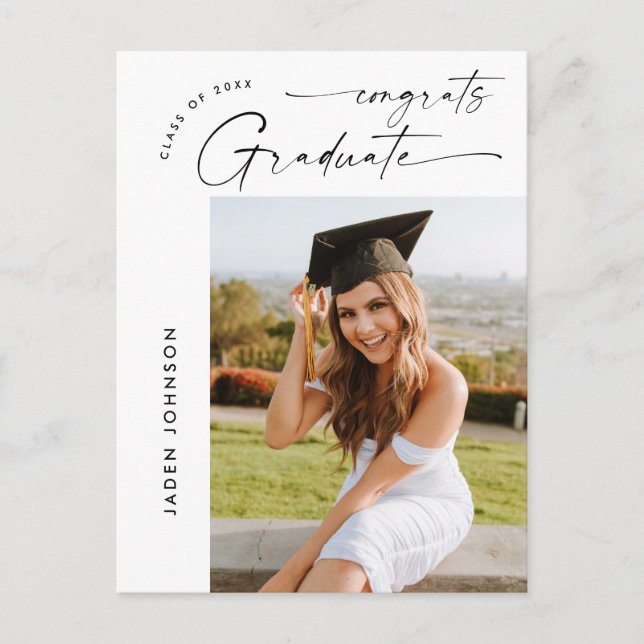 Invitation de la fête de graduation de la photo mo (Devant)