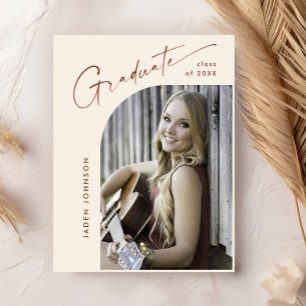 Invitation de la fête de graduation de la photo mo