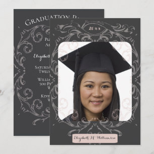 Invitation de la fête de graduation de la photogra