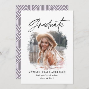 Invitation de la fête de graduation de la typograp