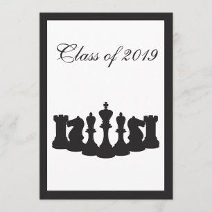 Invitation de la fête de graduation des échecs