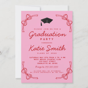 Invitation de la fête de graduation, Doodles BowGr