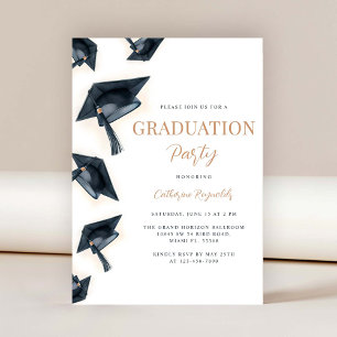 Invitation de la fête de graduation moderne