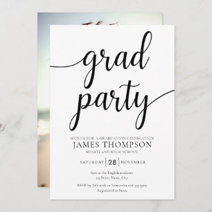 Invitation de la fête de graduation moderne - Grad