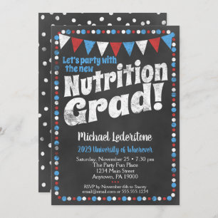 Invitation de la fête de graduation nutritionniste