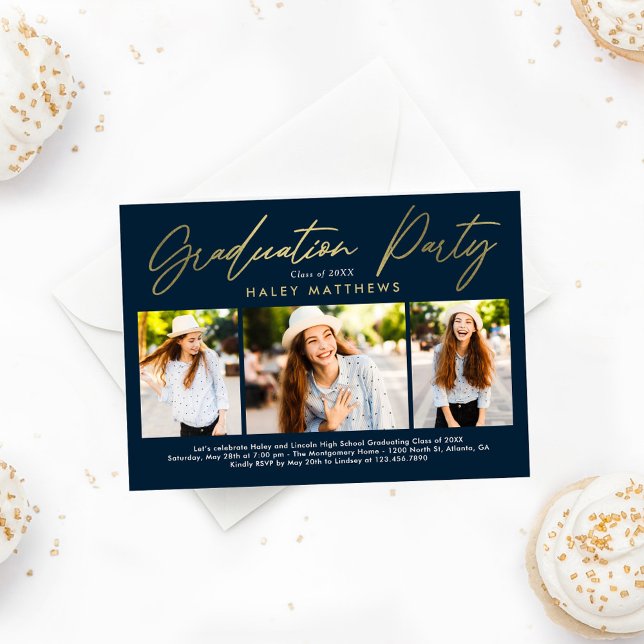 Invitation de la fête de graduation Penned (Créateur téléchargé)