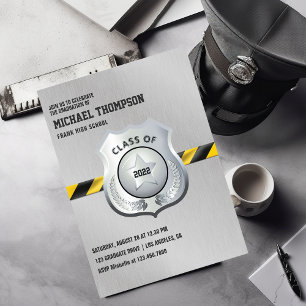 Invitation de la fête de graduation sur le thème d