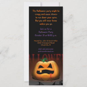 Invitation de la fête de Halloween Jack O' Lantern