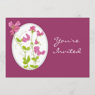 Invitation de la fête de jardin personnalisé Pois