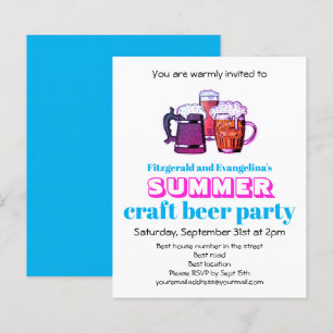 Invitation de la fête de la bière artisanale