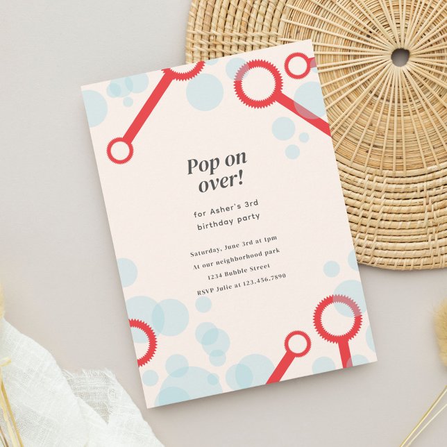 Invitation de la fête de la bulle (Créateur téléchargé)