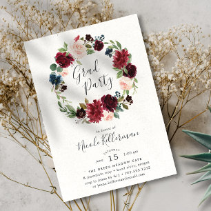 Invitation de la Fête de la couronne de fleurs rad