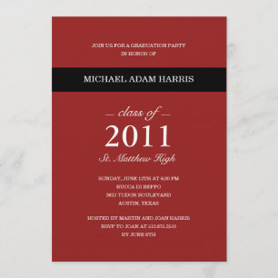 Invitation de la Fête de la Diplôme Moderne