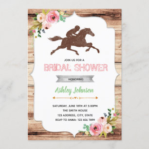 Invitation de la fête de la douche nuptiale du jou