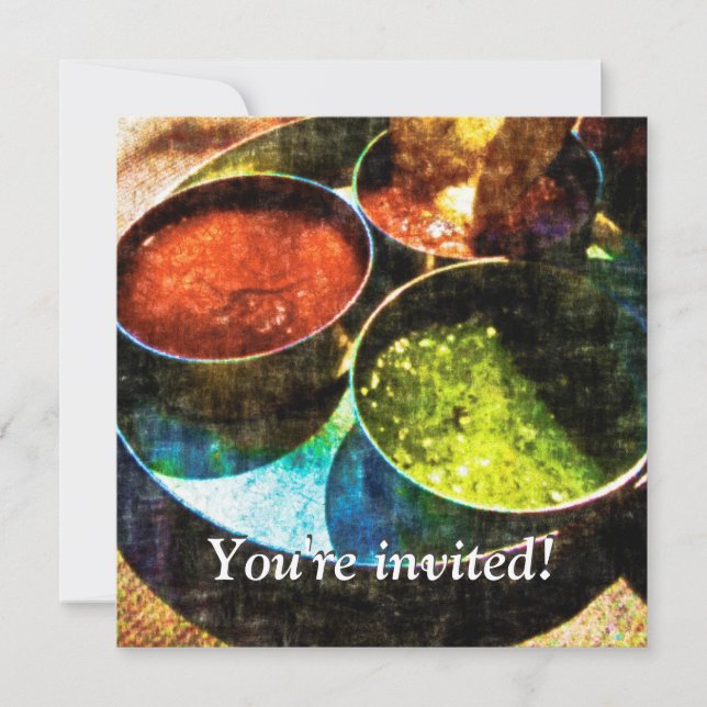 Invitation de la fête de la Fiesta mexicaine (Devant)