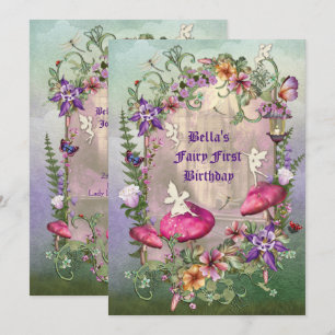 Invitation de la fête de la forêt végétale enchant