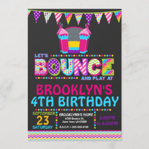 Invitation de la fête de la maison de rebond Invit