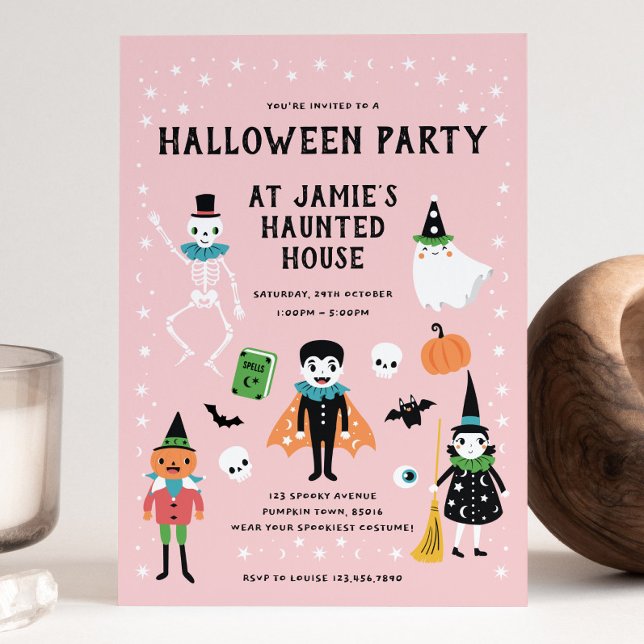 Invitation de la fête de la maison d'Halloween (Créateur téléchargé)