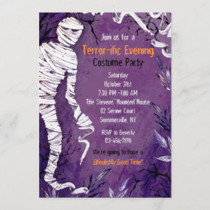 Invitation de la fête de la maman d'Halloween