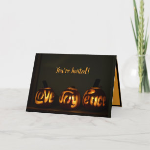 Invitation de la fête de la paix de Halloween Citr