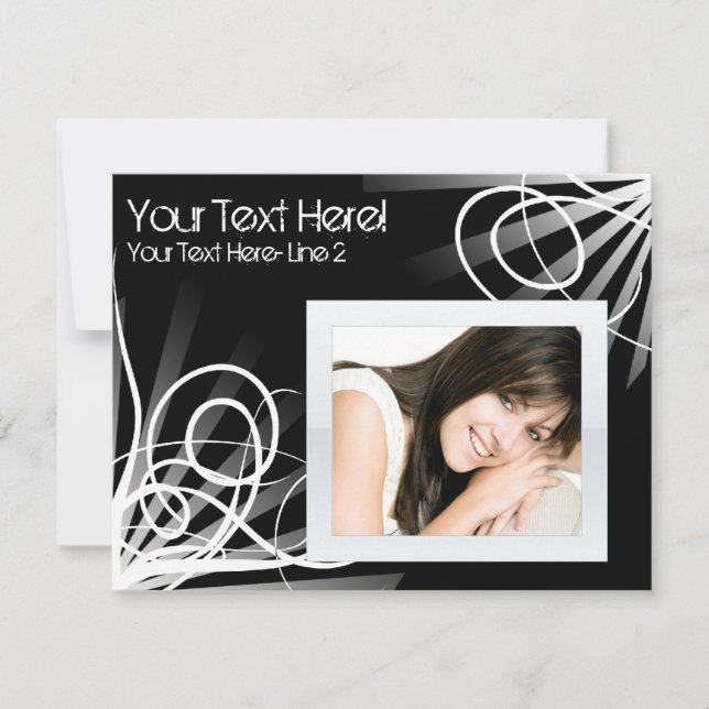 Invitation de la Fête de la photo Black and White  (Devant)