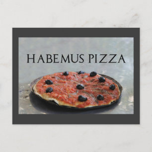 Invitation de la fête de la pizza Habemus