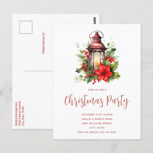 Invitation de la fête de la pousététie rouge de No